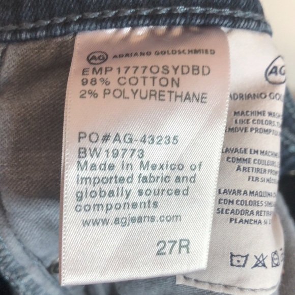 AG Jeans The Farrah Skinny Ankle Jeans Size 27R - Picture 9 of 10